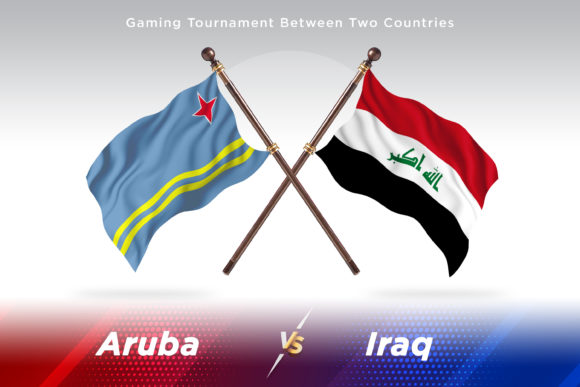 Aruba Versus Iraq Two Flags: A Visual Concept for Global Comparisons