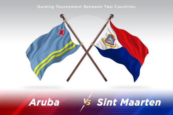 Aruba Versus Sint Maarten Two Flags