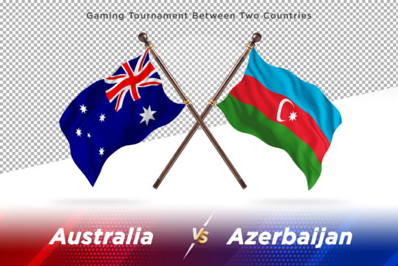 Australia vs Azerbaijan Two Flags Design