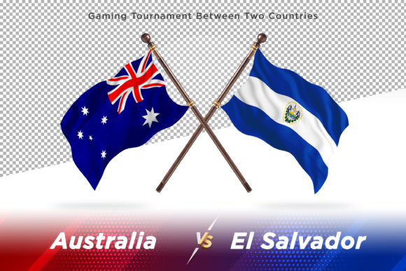 Austria Versus El Salvador Two Flags: The Ultimate 3D Vector Illustration for Global Design Projects