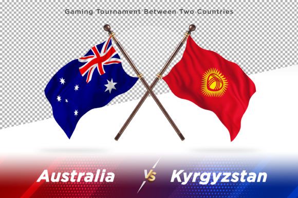 Austria Versus Kyrgyzstan Two Flags: The Ultimate 3D Vector Asset for Global Designers